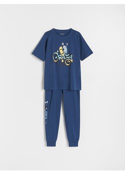 Reserved - Dwuczęściowa piżama z nadrukiem - granatowy ze sklepu Reserved w kategorii Piżamy dziecięce - zdjęcie 169200869