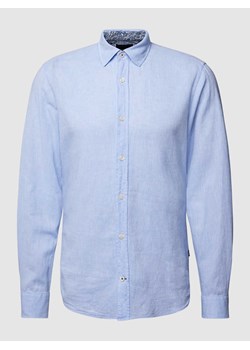 Koszula casualowa o kroju slim fit z kołnierzykiem typu kent model ‘Hanson’ ze sklepu Peek&Cloppenburg  w kategorii Koszule męskie - zdjęcie 169201749