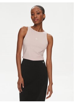 Calvin Klein Jeans Top Archival J20J223107 Różowy Slim Fit ze sklepu MODIVO w kategorii Bluzki damskie - zdjęcie 169204028