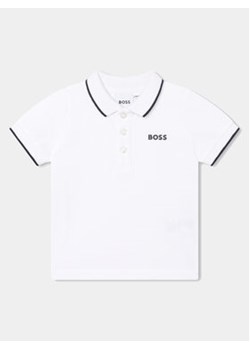 Boss Polo J05P13 M Biały Regular Fit ze sklepu MODIVO w kategorii Koszulki niemowlęce - zdjęcie 169204279