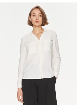 Calvin Klein Koszula K20K207019 Écru Regular Fit ze sklepu MODIVO w kategorii Koszule damskie - zdjęcie 169204797