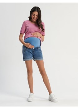 Sinsay - Szorty jeansowe MAMA - niebieski ze sklepu Sinsay w kategorii Spodenki ciążowe - zdjęcie 169212119