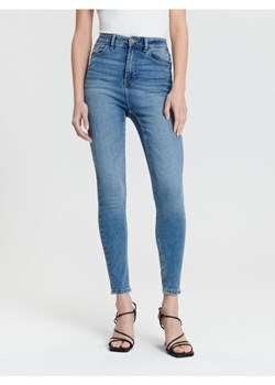 Sinsay - Jeansy skinny high waist - niebieski ze sklepu Sinsay w kategorii Jeansy damskie - zdjęcie 169212249