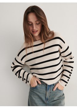 Reserved - Sweter w paski - wielobarwny ze sklepu Reserved w kategorii Swetry damskie - zdjęcie 169212886