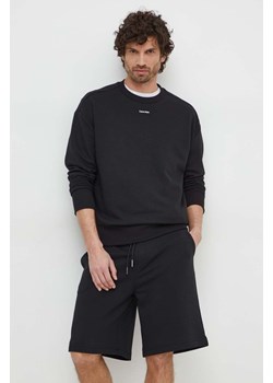 Calvin Klein bluza męska kolor czarny gładka ze sklepu ANSWEAR.com w kategorii Bluzy męskie - zdjęcie 169213409
