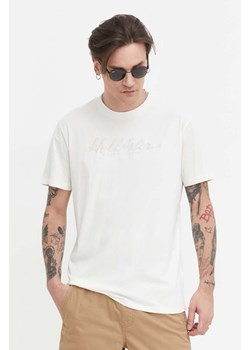 Hollister Co. t-shirt bawełniany męski kolor beżowy z aplikacją ze sklepu ANSWEAR.com w kategorii T-shirty męskie - zdjęcie 169214079
