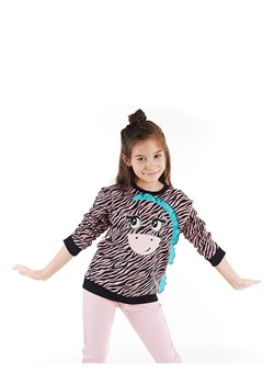 Denokids Bluza &quot;Zebra&quot; w kolorze czarno-jasnoróżowym ze sklepu Limango Polska w kategorii Bluzy dziewczęce - zdjęcie 169218359
