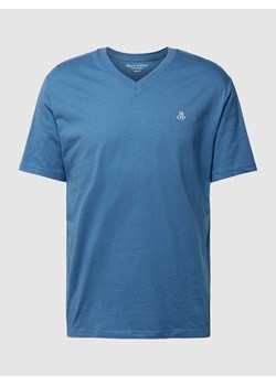 T-shirt z dekoltem w serek w jednolitym kolorze ze sklepu Peek&Cloppenburg  w kategorii T-shirty męskie - zdjęcie 169221265