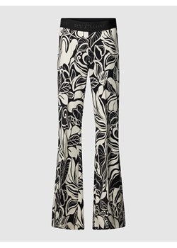 Spodnie materiałowe z poszerzaną nogawką i wzorem na całej powierzchni model ‘FRANCIS’ ze sklepu Peek&Cloppenburg  w kategorii Spodnie damskie - zdjęcie 169221287
