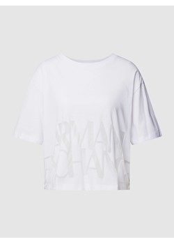 T-shirt z nadrukiem z logo ze sklepu Peek&Cloppenburg  w kategorii Bluzki damskie - zdjęcie 169222097