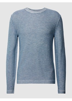 Sweter z dzianiny z efektem melanżu ze sklepu Peek&Cloppenburg  w kategorii Swetry męskie - zdjęcie 169222226