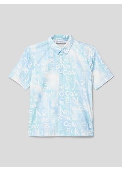 Koszula casualowa z nadrukiem z logo ze sklepu Peek&Cloppenburg  w kategorii Koszule chłopięce - zdjęcie 169222329