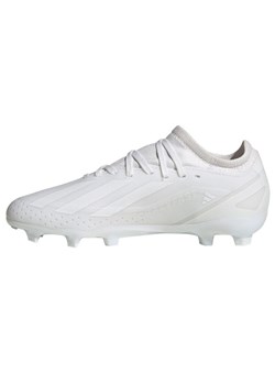 Buty piłkarskie adidas X Crazyfast.3 Fg Jr ID9353 białe ze sklepu ButyModne.pl w kategorii Buty sportowe dziecięce - zdjęcie 169224085