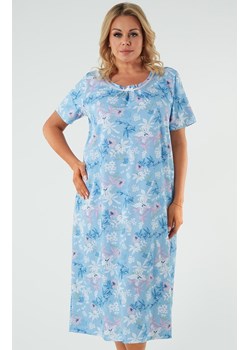 Damska koszula nocna z krótkim rękawem Lorea, Kolor niebieski-wzór, Rozmiar M, Italian Fashion ze sklepu Primodo w kategorii Koszule nocne - zdjęcie 169225715