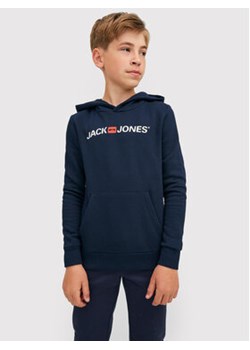 Jack&Jones Junior Bluza Corp Old Logo 12212186 Granatowy Regular Fit ze sklepu MODIVO w kategorii Bluzy chłopięce - zdjęcie 169230687