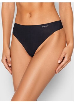Calvin Klein Underwear Stringi 0000D3428E Czarny ze sklepu MODIVO w kategorii Majtki damskie - zdjęcie 169231737
