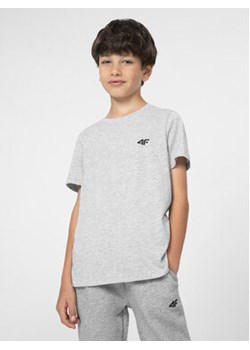 4F T-Shirt 4FJSS23TTSHM291 Szary Regular Fit ze sklepu MODIVO w kategorii T-shirty chłopięce - zdjęcie 169231849