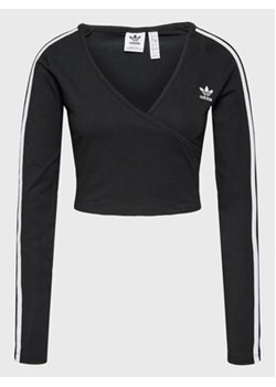 adidas Bluzka IB7312 Czarny Slim Fit ze sklepu MODIVO w kategorii Bluzki damskie - zdjęcie 169232117