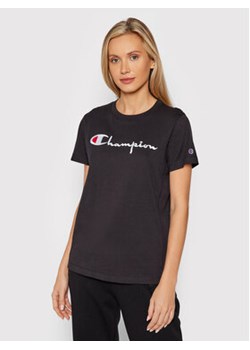 Champion T-Shirt Big Logo 114128 Czarny Regular Fit ze sklepu MODIVO w kategorii Bluzki damskie - zdjęcie 169232665