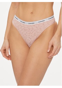 Calvin Klein Underwear Stringi 000QD5051E Różowy ze sklepu MODIVO w kategorii Majtki damskie - zdjęcie 169232855