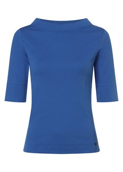 Marc Cain Collections Damska koszulka z długim rękawem Kobiety Bawełna błękit królewski jednolity ze sklepu vangraaf w kategorii Bluzki damskie - zdjęcie 169235286