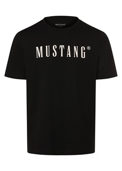 Mustang Koszulka męska - Austin Mężczyźni Bawełna czarny nadruk ze sklepu vangraaf w kategorii T-shirty męskie - zdjęcie 169235287