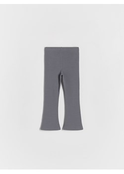 Reserved - Spodnie flare z kieszenią - ciemnoszary ze sklepu Reserved w kategorii Spodnie i półśpiochy - zdjęcie 169235545