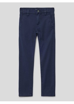 Spodnie o kroju slim fit z wpuszczanymi kieszeniami w stylu francuskim ze sklepu Peek&Cloppenburg  w kategorii Spodnie chłopięce - zdjęcie 169237619
