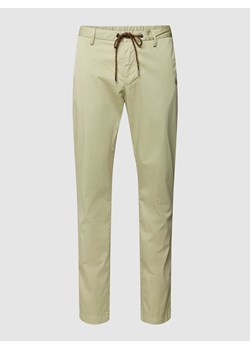 Spodnie materiałowe o kroju regular fit z tunelem model ‘JUMP’ ze sklepu Peek&Cloppenburg  w kategorii Spodnie męskie - zdjęcie 169237656
