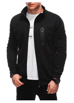 Bluza męska bez kaptura 1633B - czarna ze sklepu Edoti w kategorii Bluzy męskie - zdjęcie 169238026