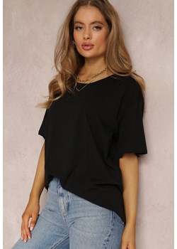 Czarny T-shirt Eraela ze sklepu Renee odzież w kategorii Bluzki damskie - zdjęcie 169238489