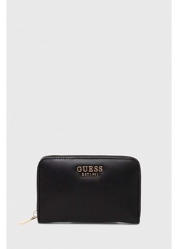 Guess portfel LAUREL damski kolor czarny SWVG85 00400 ze sklepu ANSWEAR.com w kategorii Portfele damskie - zdjęcie 169238896