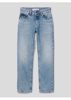 Jeansy o kroju regular fit z naszywką z logo model ‘MARBLE’ ze sklepu Peek&Cloppenburg  w kategorii Spodnie chłopięce - zdjęcie 169239247