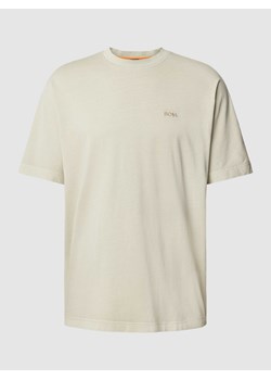 T-shirt z wyhaftowanym logo i okrągłym dekoltem ze sklepu Peek&Cloppenburg  w kategorii T-shirty męskie - zdjęcie 169239248