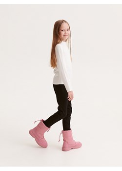 Reserved - Ocieplane legginsy - czarny ze sklepu Reserved w kategorii Spodnie dziewczęce - zdjęcie 169241479