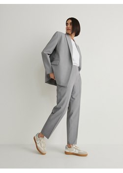 Reserved - Spodnie cygaretki z guzikami - jasnoszary ze sklepu Reserved w kategorii Spodnie damskie - zdjęcie 169241896