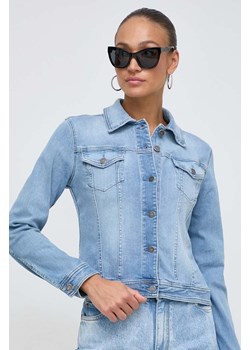 Liu Jo kurtka jeansowa damska kolor niebieski przejściowa ze sklepu ANSWEAR.com w kategorii Kurtki damskie - zdjęcie 169242875