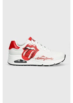 Skechers sneakersy SKECHERS X ROLLING STONES kolor biały ze sklepu ANSWEAR.com w kategorii Buty sportowe damskie - zdjęcie 169243186
