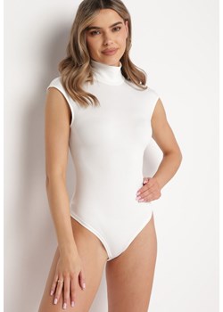 Białe Body bez Rękawów z Golfem Vireases ze sklepu Born2be Odzież w kategorii Bluzki damskie - zdjęcie 169244686