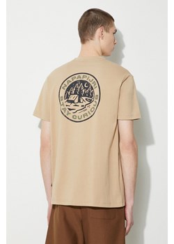Napapijri t-shirt bawełniany S-Kotcho męski kolor beżowy z nadrukiem NP0A4HTVN1E1 ze sklepu PRM w kategorii T-shirty męskie - zdjęcie 169246937