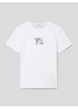 T-shirt z nadrukiem z logo model ‘GRADIENT’ ze sklepu Peek&Cloppenburg  w kategorii T-shirty chłopięce - zdjęcie 169247136