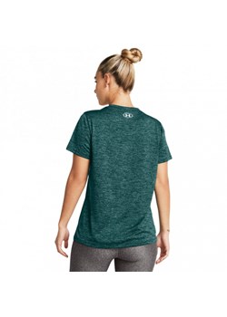 Damska koszulka treningowa Under Armour Tech SSC- Twist - zielona ze sklepu Sportstylestory.com w kategorii Bluzki damskie - zdjęcie 169247608