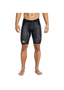 Męskie legginsy krótkie treningowe Under Armour UA Curry HG Prtd Shorts - czarne ze sklepu Sportstylestory.com w kategorii Spodenki męskie - zdjęcie 169247628