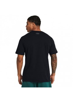 Męski t-shirt z nadrukiem Under Armour UA Colorblock Wordmark SS - czarny ze sklepu Sportstylestory.com w kategorii T-shirty męskie - zdjęcie 169247658