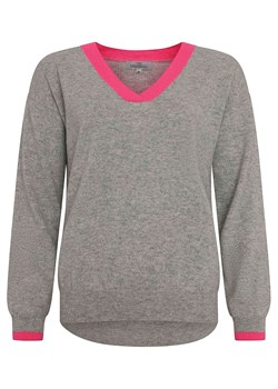 Zwillingsherz Kaszmirowy sweter w kolorze jasnoszaro-różowym ze sklepu Limango Polska w kategorii Swetry damskie - zdjęcie 169249115