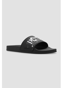 DSQUARED2 Czarne klapki Slide Sandals, Wybierz rozmiar 46 ze sklepu outfit.pl w kategorii Klapki męskie - zdjęcie 169251378
