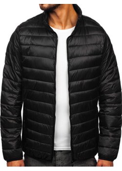 Czarna pikowana przejściowa kurtka męska Denley 5M703 ze sklepu Denley w kategorii Kurtki męskie - zdjęcie 169253856