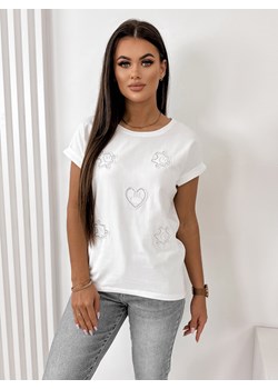 bluzka dreep biała uni ze sklepu UBRA w kategorii Bluzki damskie - zdjęcie 169254639