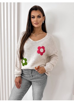 sweter bunnel beżowy one size ze sklepu UBRA w kategorii Swetry damskie - zdjęcie 169254718