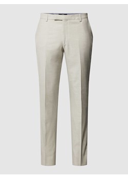 Spodnie do garnituru o kroju extra slim fit z fakturowanym wzorem model ‘Gun’ ze sklepu Peek&Cloppenburg  w kategorii Spodnie męskie - zdjęcie 169255418